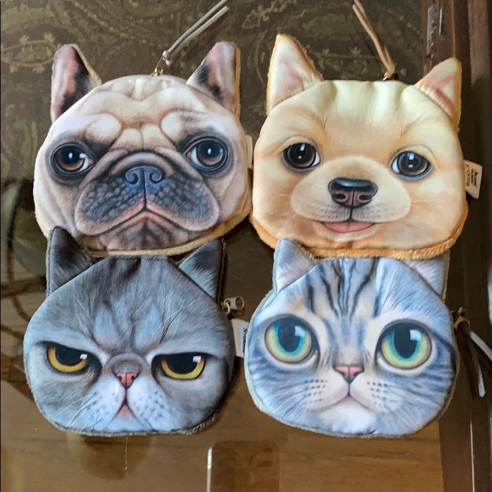 Dogs & Cats Coin Bags Brand New 🐶🐱